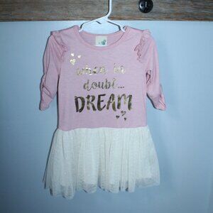Lily Bleu Size 2T Dress Tulle Pink/Gold